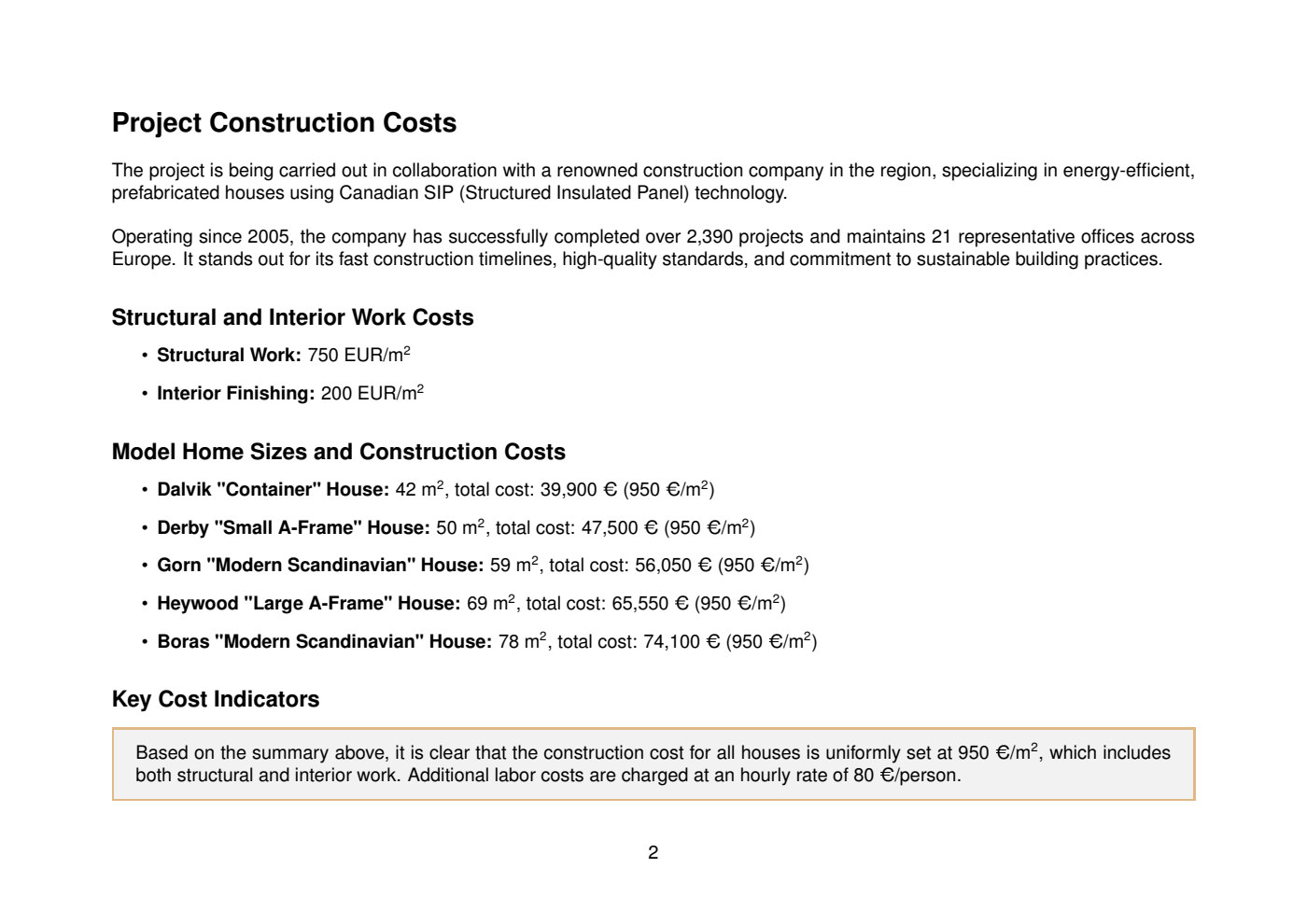 Forest Escapes business plan – page 3