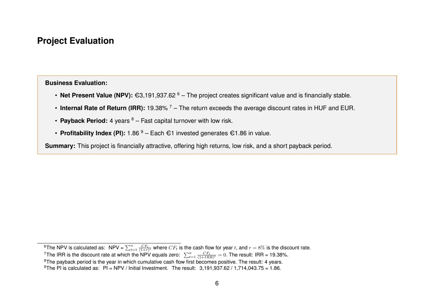 Forest Escapes business plan – page 7